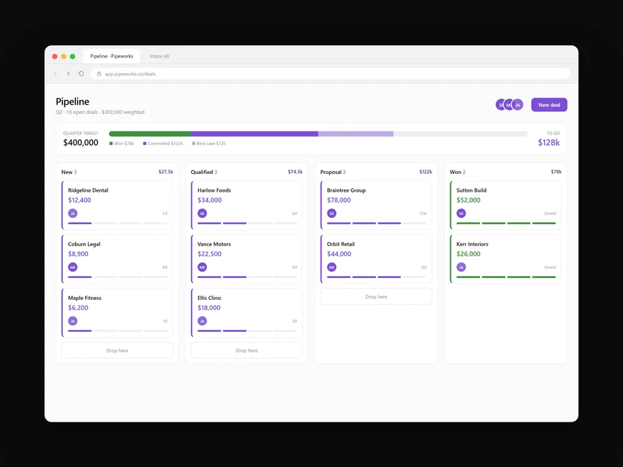 Web application, interface design by LTF Technologies