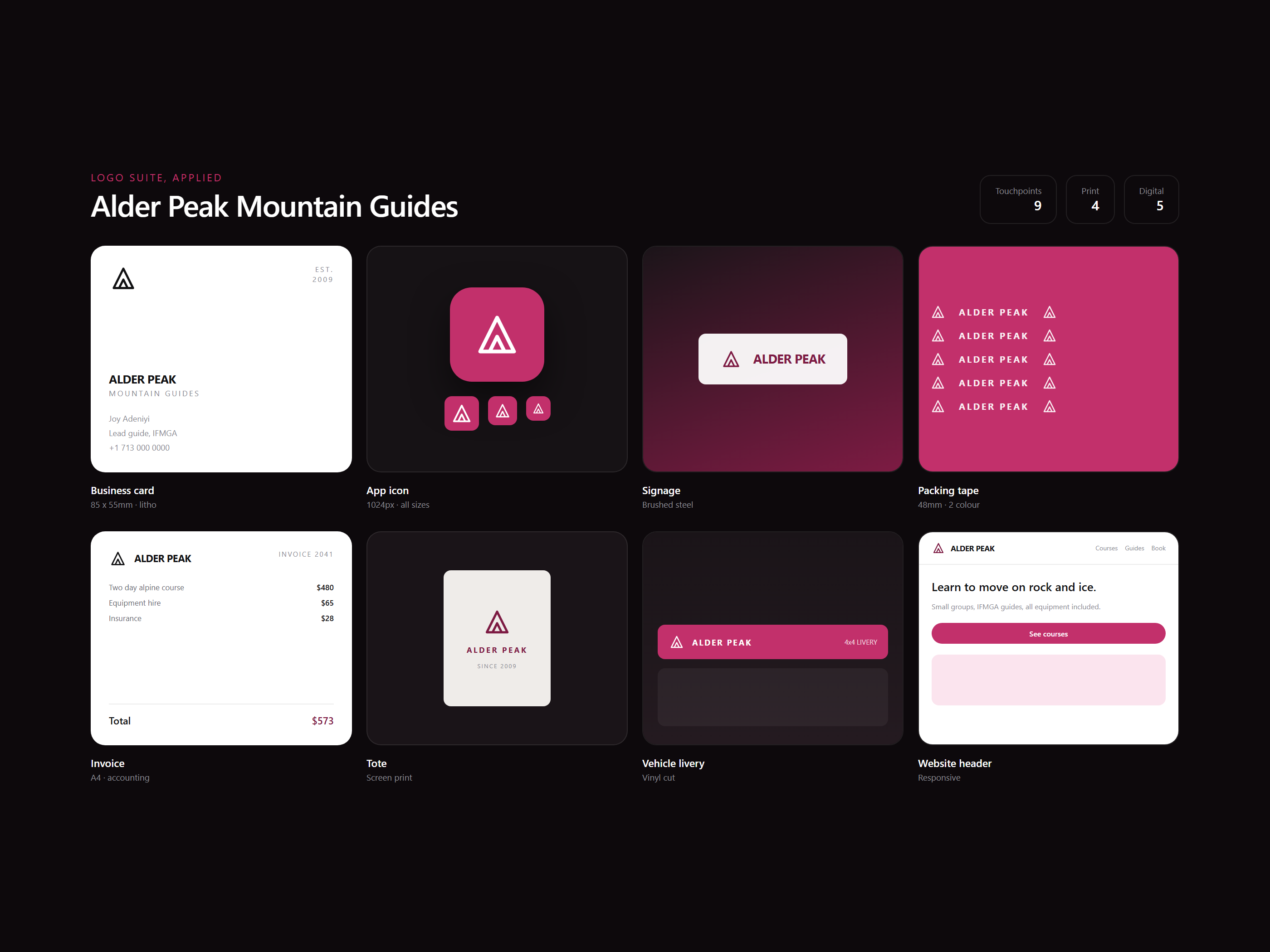Logo suite, interface design by LTF Technologies