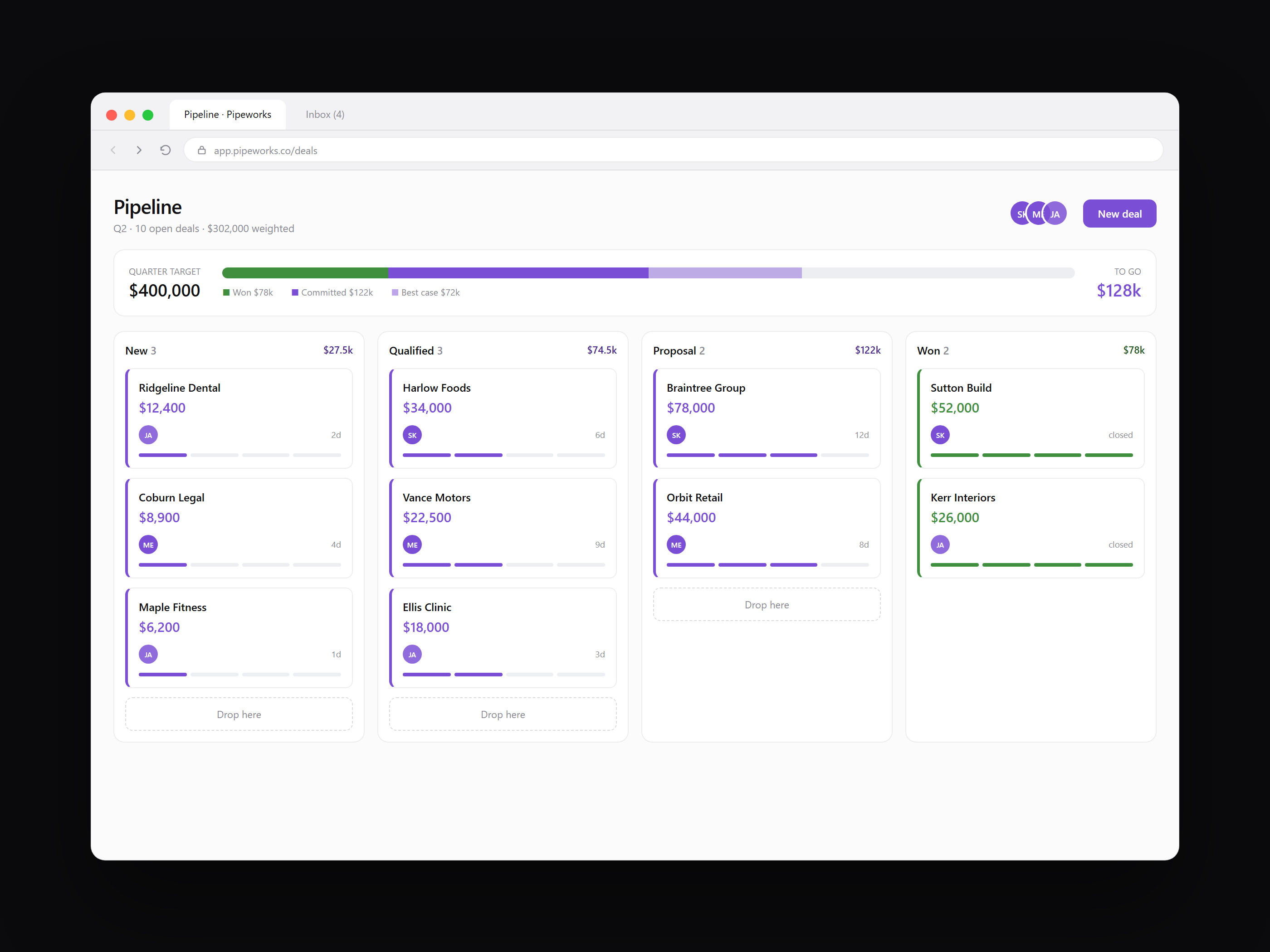 Web application, interface design by LTF Technologies