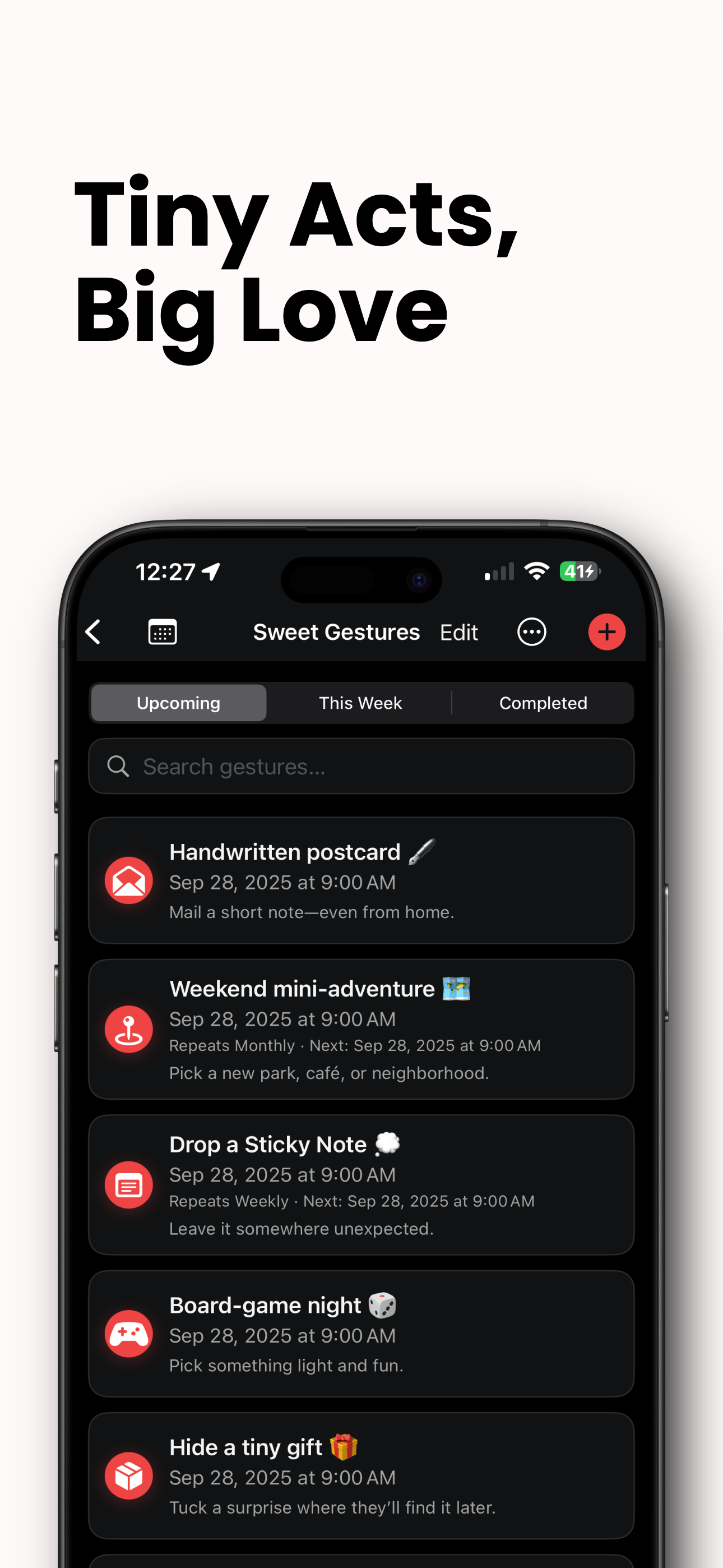 Ties App - Date Planning